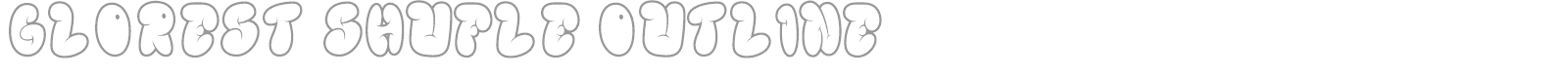 Glorest Shufle font preview